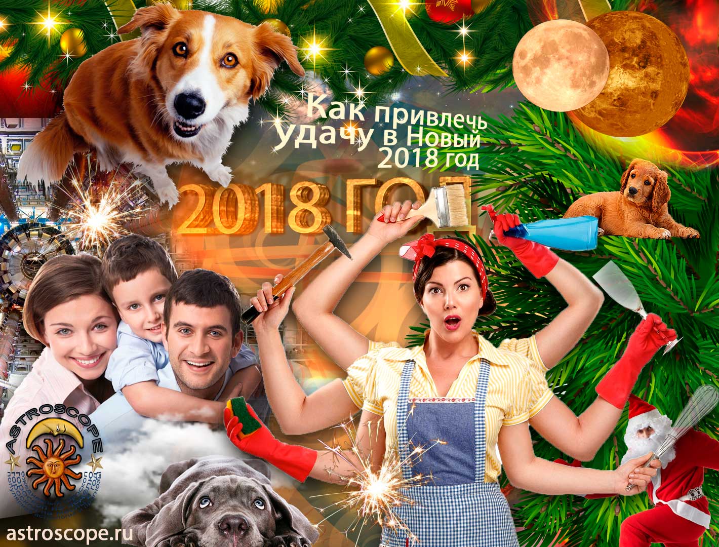 Как привлечь удачу в год жёлтой Собаки 2018