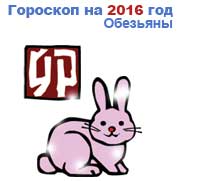 гороскоп для Кролика в 2016 год Обезьяны