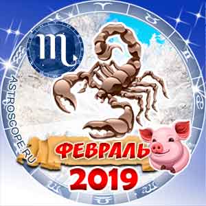 Гороскоп на февраль 2019 знака Зодиака Скорпион