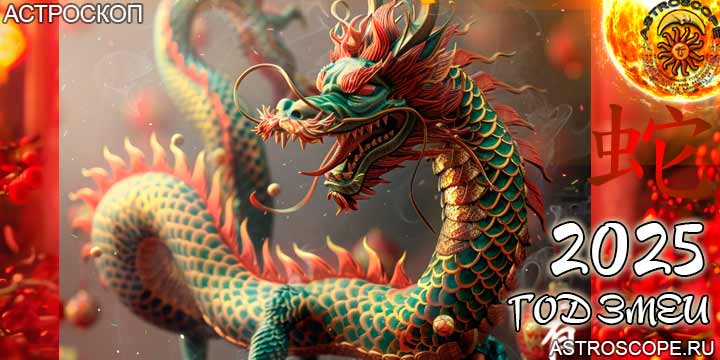 китайский гороскоп на год змеи 2025 для Змеи