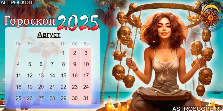 гороскоп на август 2025 весы