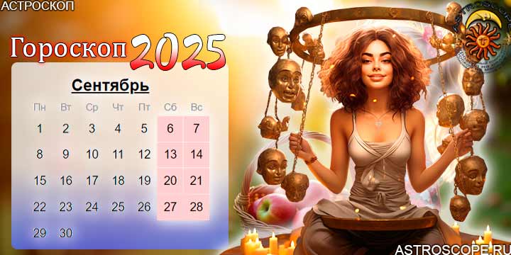гороскоп на сентябрь 2025 весы