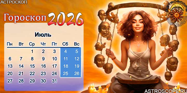 гороскоп на июль 2026 весы