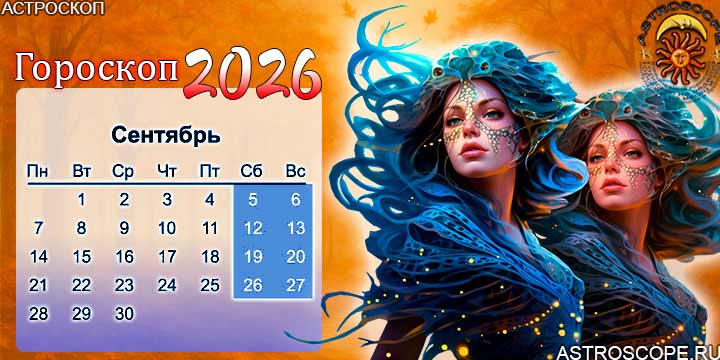 гороскоп на сентябрь 2026 рыбы