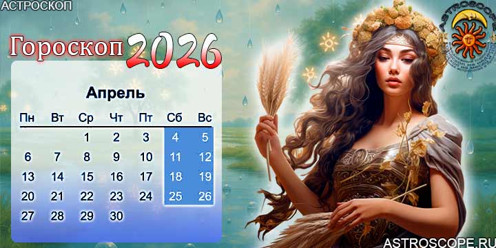 гороскоп на апрель 2026 дева