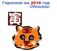 гороскоп для Тигра в 2016 год Обезьяны