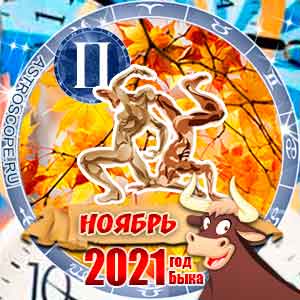 Гороскоп на ноябрь 2021 знака Зодиака Близнецы