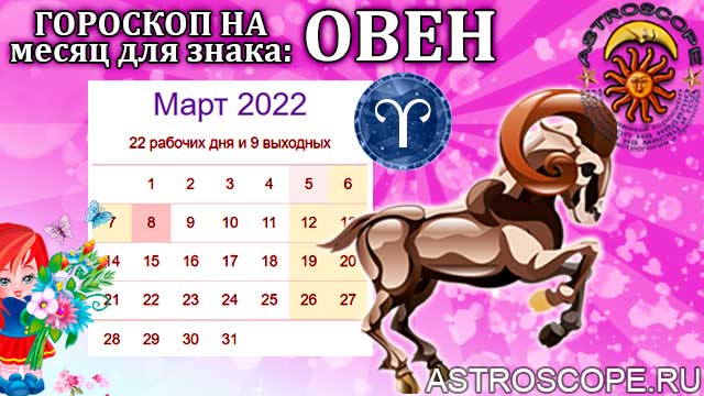 Календарь на март по знакам зодиака