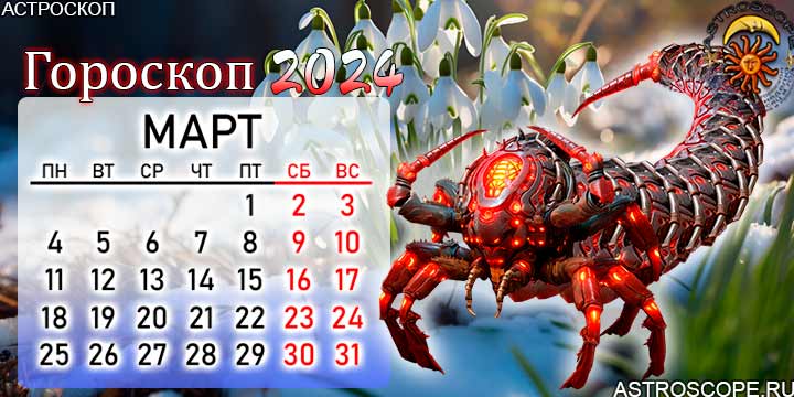 Гороскоп дракон скорпион 2024
