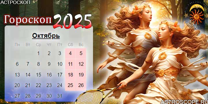 гороскоп на октябрь 2025 близнецы