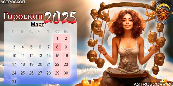 гороскоп на март 2025 весы