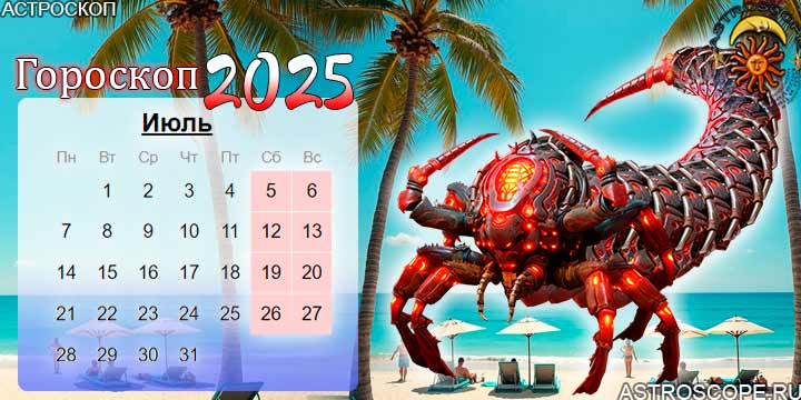 гороскоп на июль 2025 скорпион