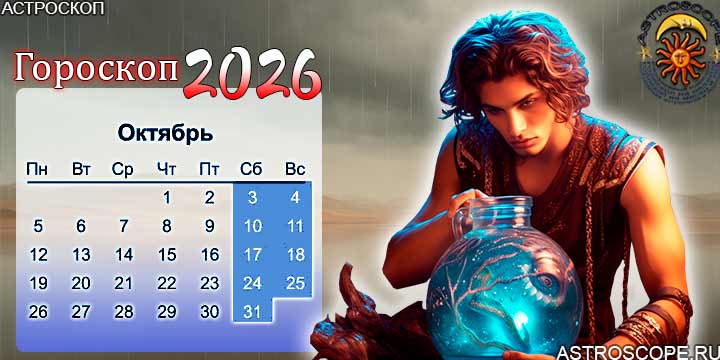 гороскоп на октябрь 2026 водолей