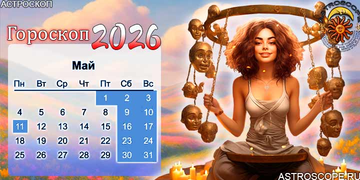 гороскоп на май 2026 весы