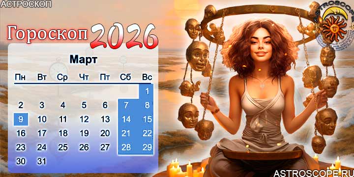 гороскоп на март 2026 весы