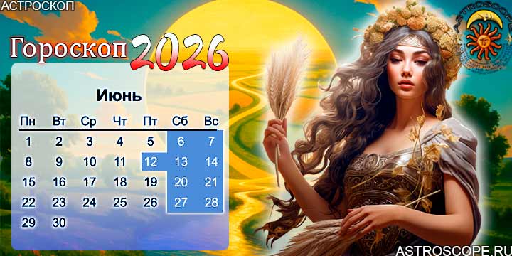 гороскоп на июнь 2026 дева