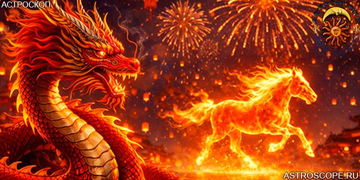 год лошади для Дракона
