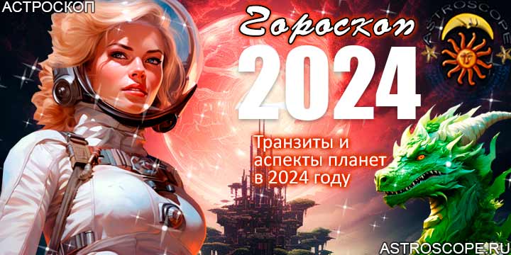 Гороскоп 2024, главные планетарные аспекты года
