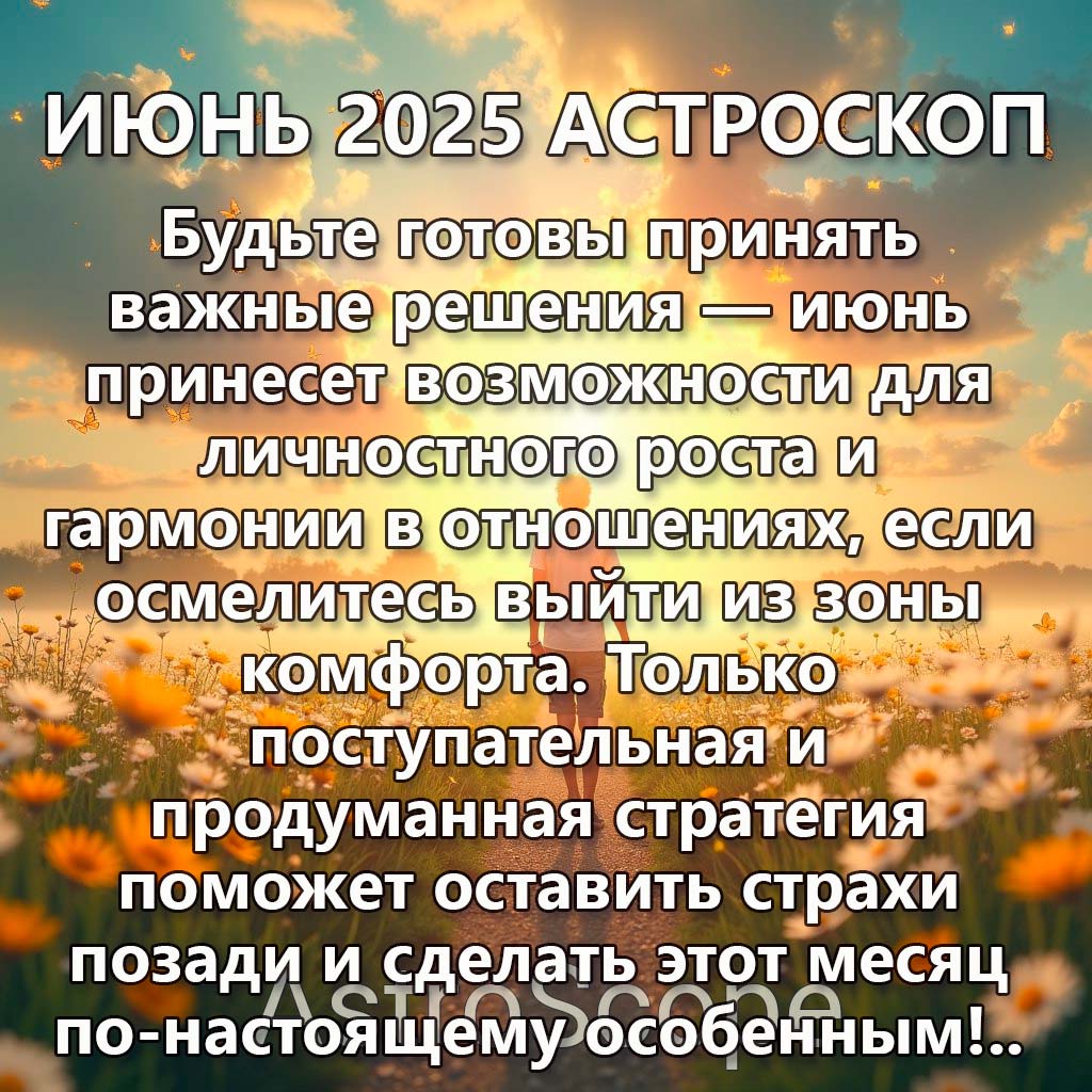 Загадочный июнь 2025: время для побед и перемен!