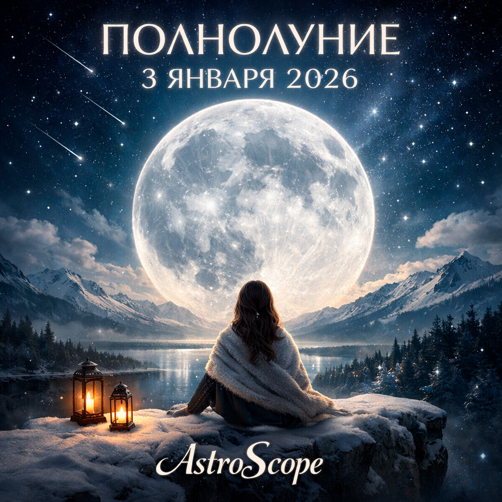 Полнолуние 3 января 2026 – Время ясности и внутреннего понимания