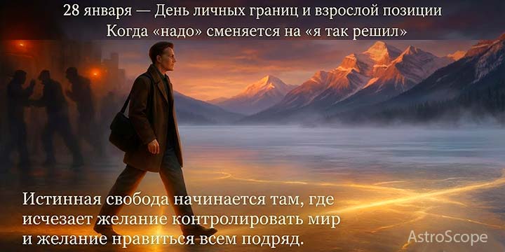 28 января — когда «надо» сменяется на «я так решил»