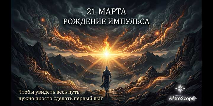 Энергия дня 21 марта: Рождение импульса и Астрологический Новый год
