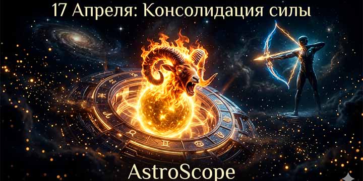 Пятница, 17 апреля · 28-й день сезона Овна · Энергия дня: Консолидация силы и подготовка к переходу