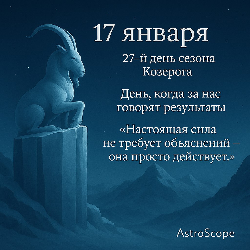 17 января · День внутренней опоры и уверенных действий