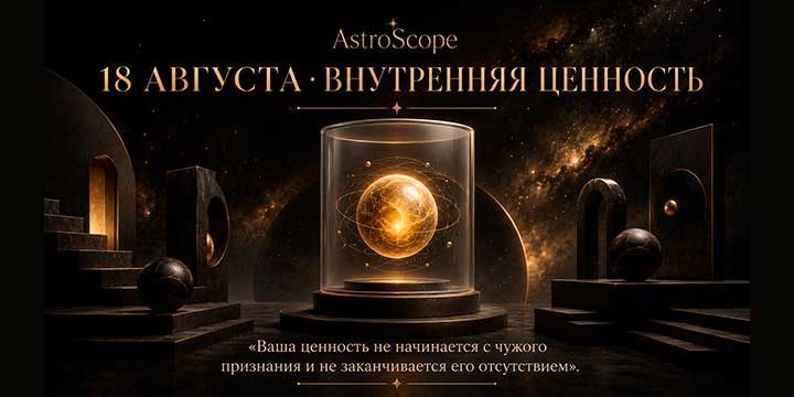 18 августа, вторник · 27-й день сезона Льва · ✨ Энергия дня: Внутренняя ценность