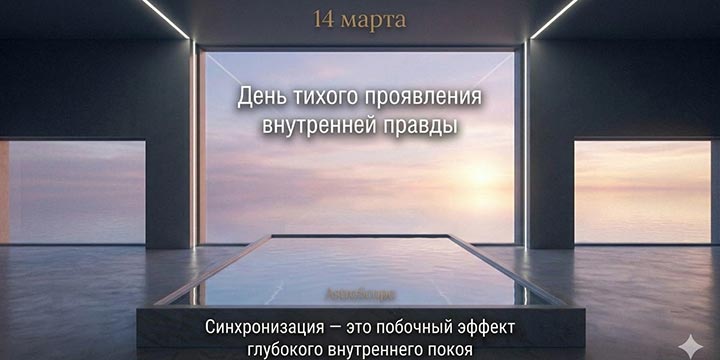 Энергия 14 марта: Как искусство расслабления синхронизирует вас с реальностью