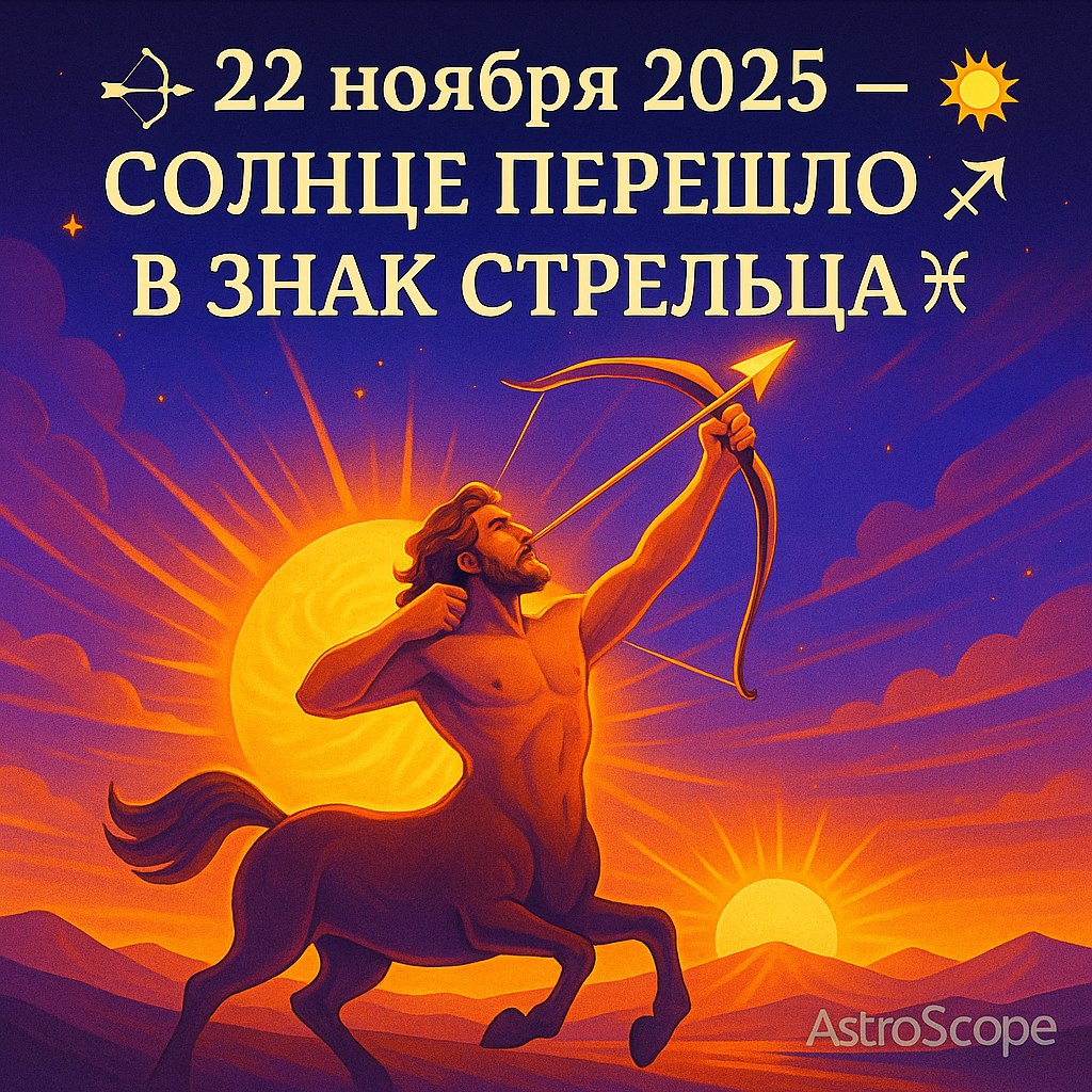 ♐ Сезон Стрельца — время расширения и новых горизонтов