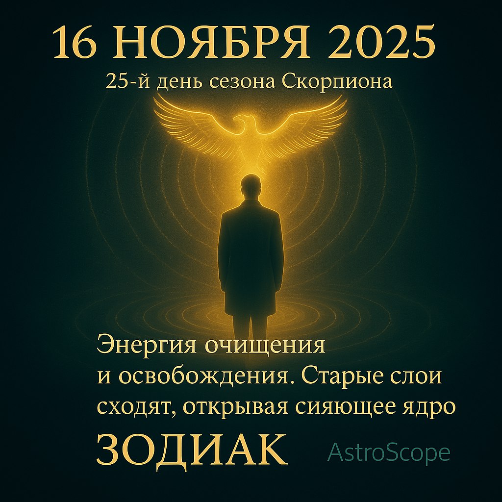 16 ноября 2025 — день очищения и прозрений