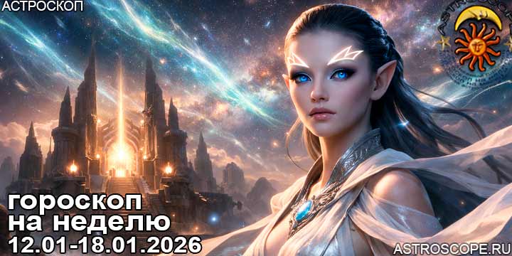 Гороскоп аспекты недели 12 января — 18 января 2026