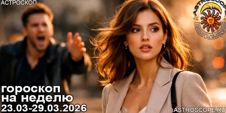 Гороскоп аспекты недели 23 марта — 29 марта 2026