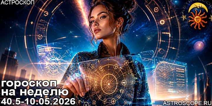 Гороскоп аспекты недели 4 мая — 10 мая 2026