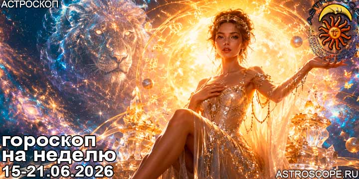 Гороскоп аспекты недели 15 июня — 21 июня 2026