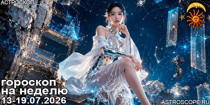 Гороскоп аспекты недели 13 июля — 19 июля 2026