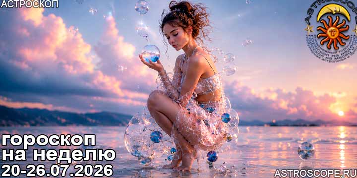 Главные аспекты недели 20 по 26 июля 2026 года