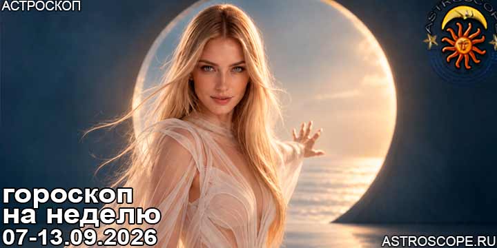 Главные аспекты недели c 7 по 13 сентября 2026 года