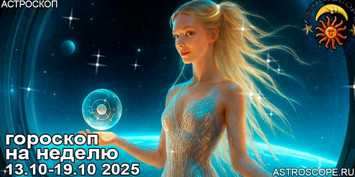 Гороскоп аспекты недели 13 октября — 19 октября 2025