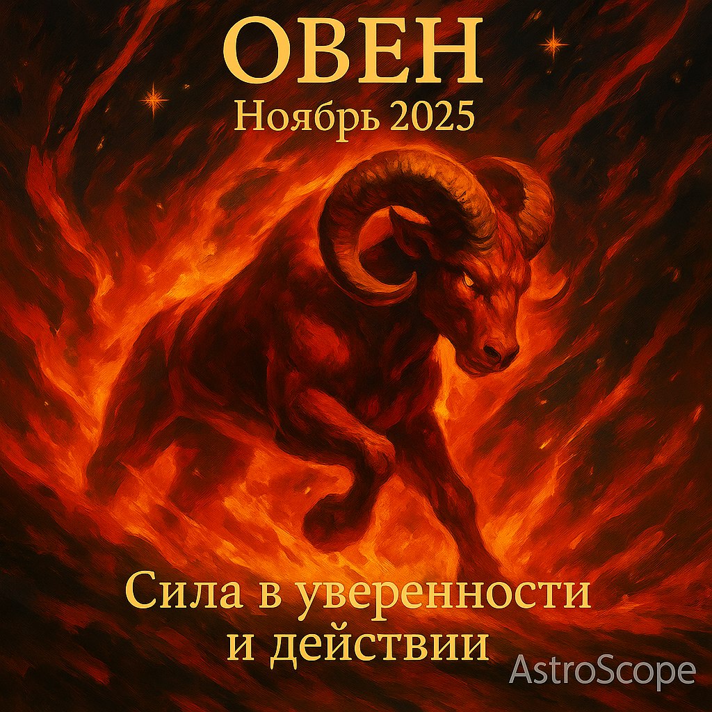 Овны, готовьтесь! Ноябрь 2025 принесёт момент истины — кто-то рвётся вперёд, а кто-то поймёт, где его сила...