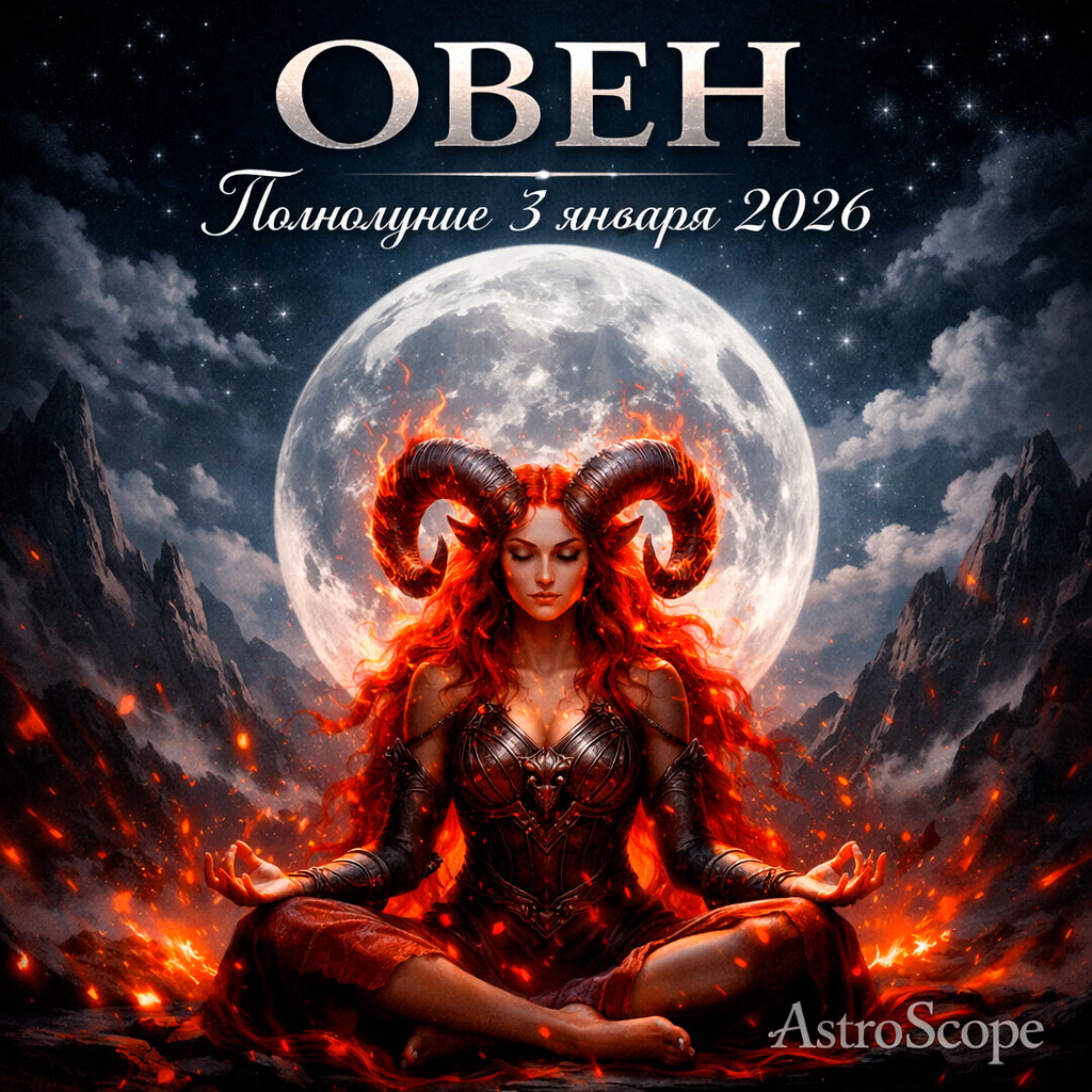 ♈ ОВЕН Полнолуние 3 января 2026: сила, которая больше не требует доказательств