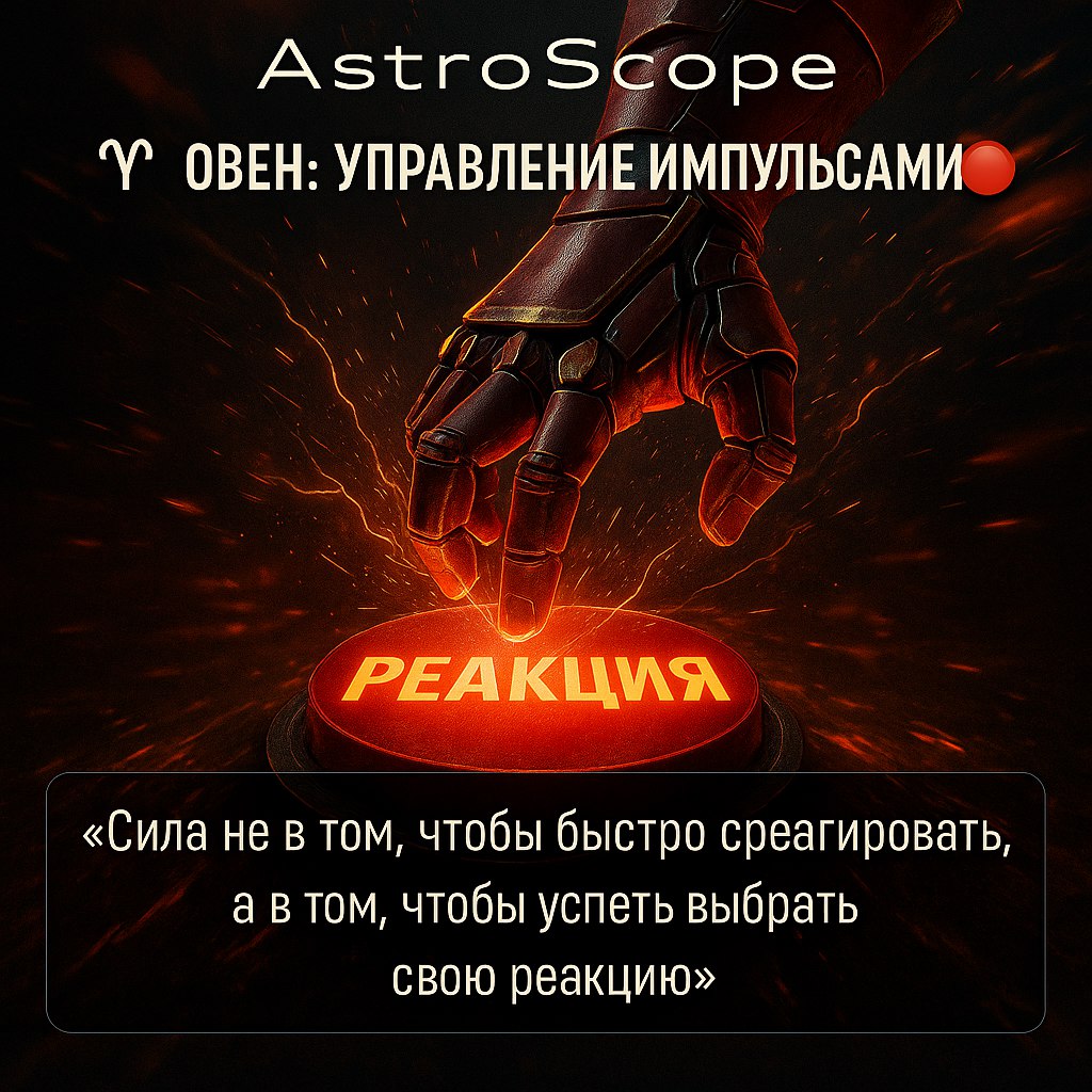 ♈ Овен: День управления импульсами