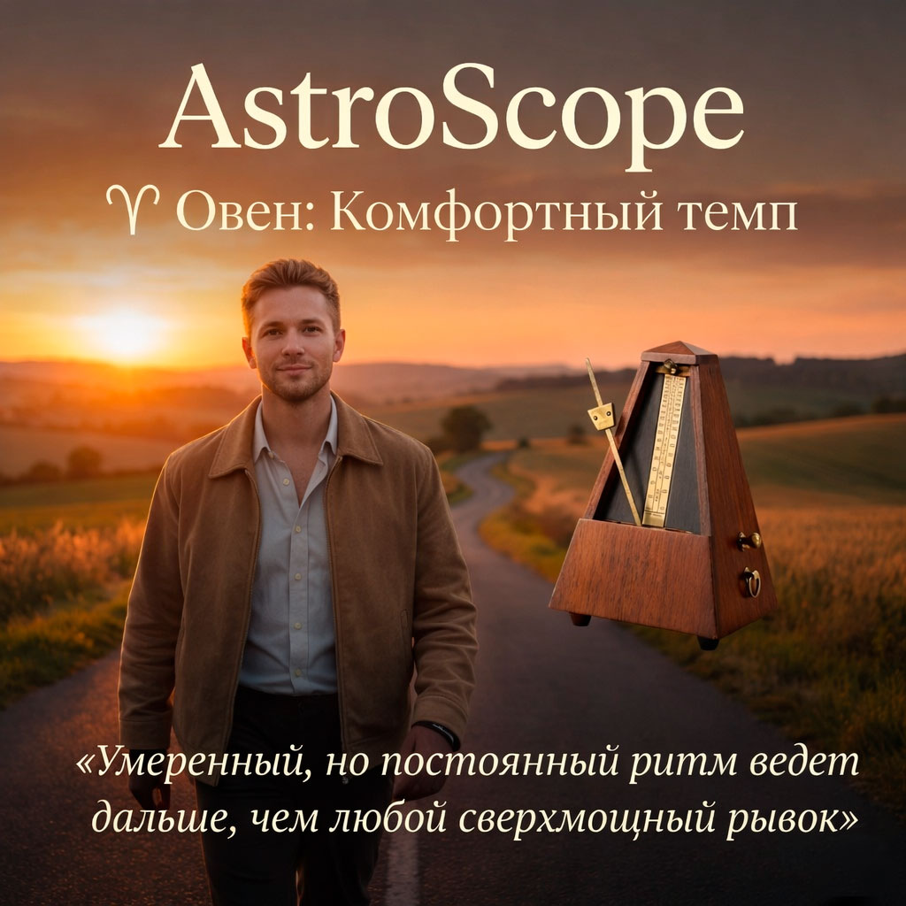 ♈ Овен: День комфортного темпа Время перестать соревноваться со временем