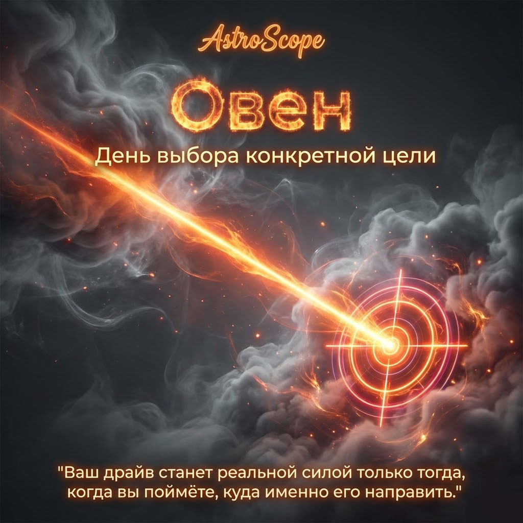 ♈ Овен 10 февраля: день выбора конкретной цели вместо беготни