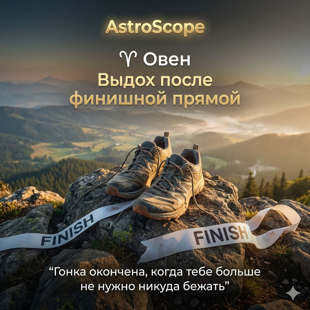 Овен 17 февраля: Выдох на финише. Почему вам больше не нужно бежать | AstroScope