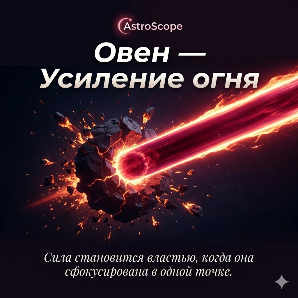 ♈ Овен 26 марта: Усиление огня