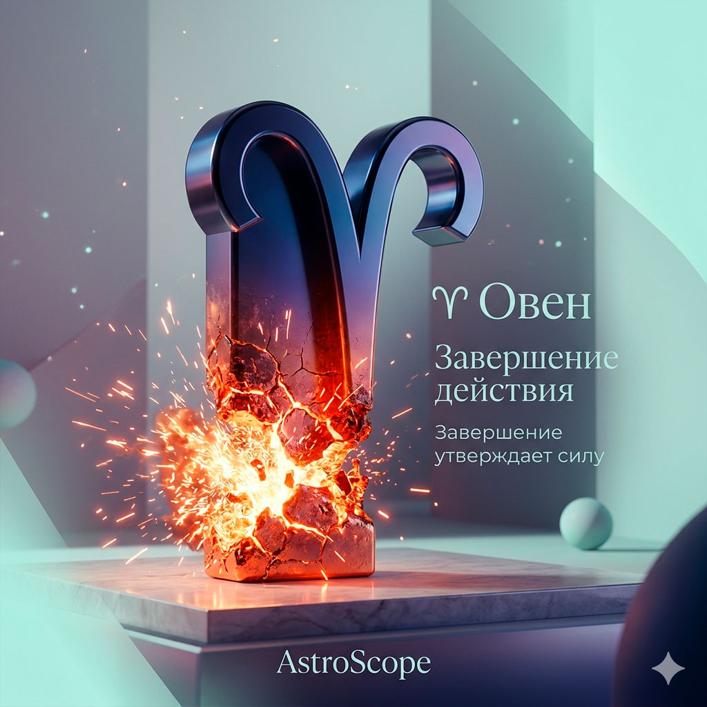♈ Овен, энергия 18 апреля: Завершение действия