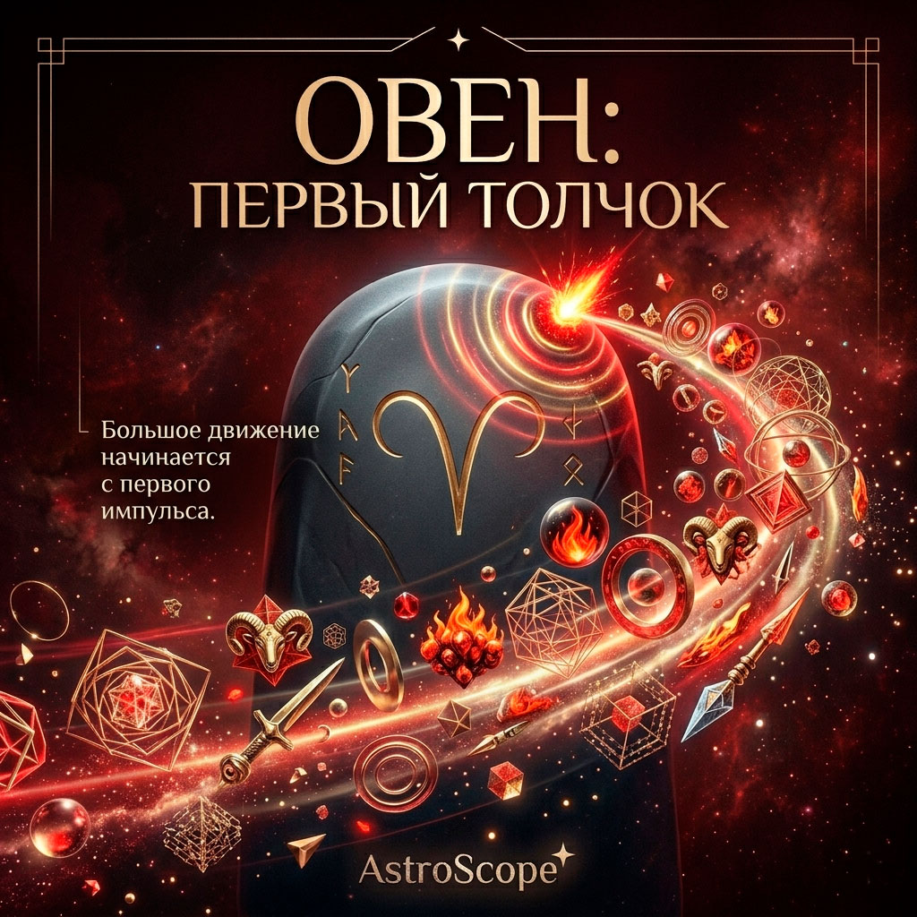 ♈ Овен, энергия 9 июня: Первый толчок