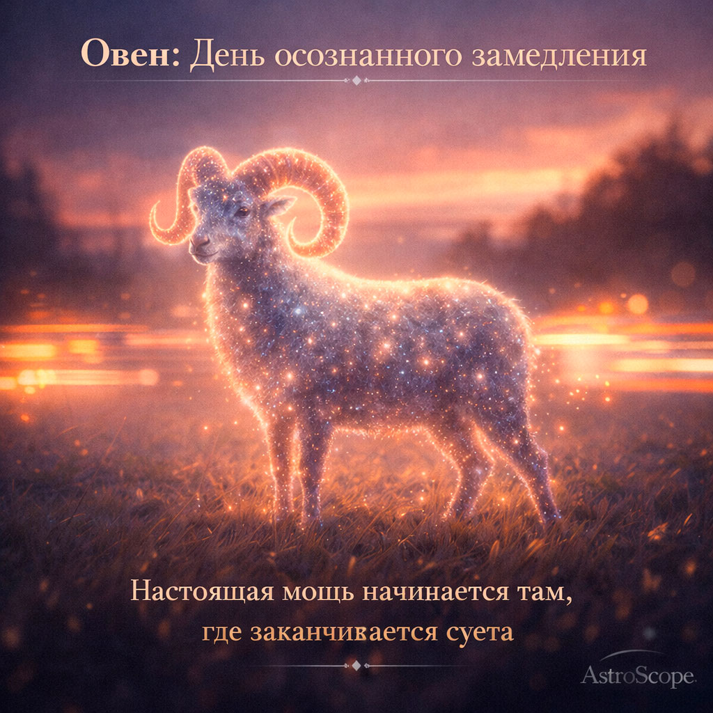 ♈ Овен 20 февраля: день, когда нужно убрать ногу с педали газа